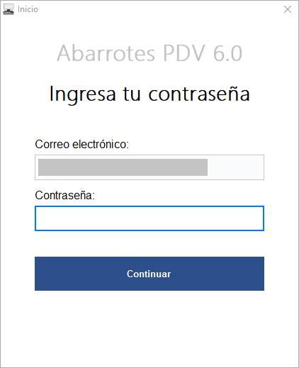 Ingresa tu contraseña - Abarrotes Punto de Venta (AbarrotesPDV)