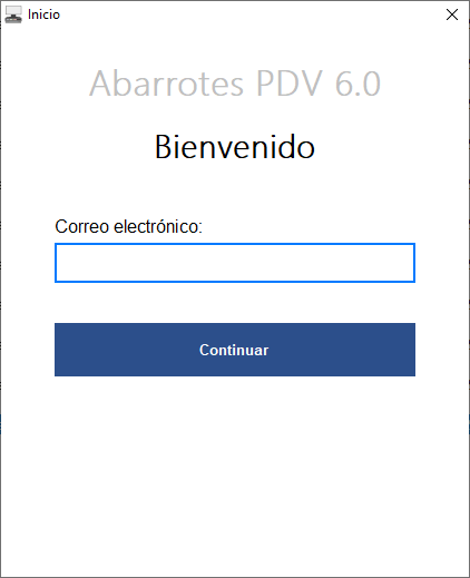 Inicio de sesión - Abarrotes Punto de Venta (AbarrotesPDV)